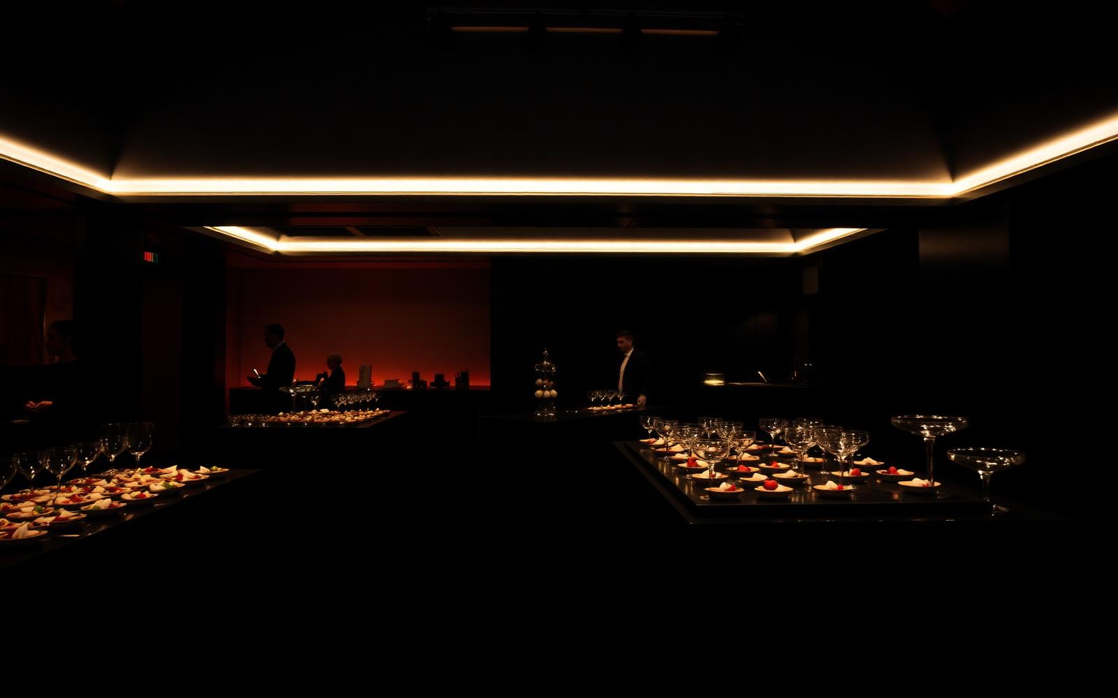 corporate catering setting