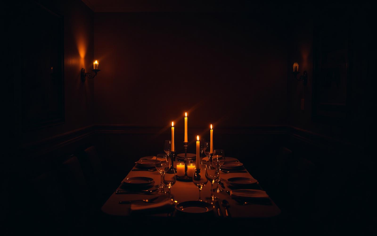 private dining catering setting